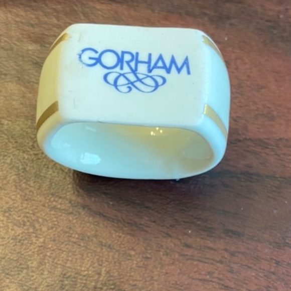 SOLD - GORHAM Porcelain Napkin Ring - Picture 3 of 5